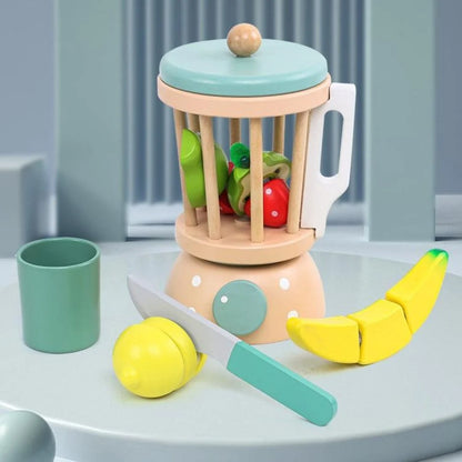 FruitWhirl – Montessori Houten Blender Speelgoed voor Kinderen vanaf 3 Jaar – Stimuleert Gezond Fantasiespel