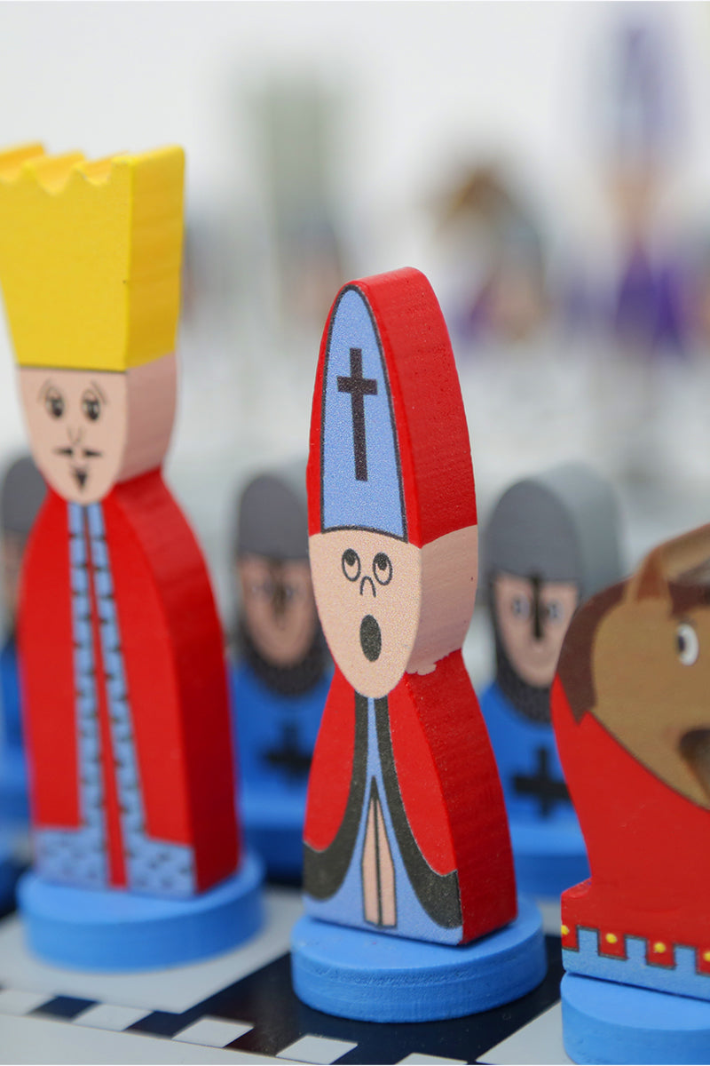 ChessQuest - Educatieve Houten Schaakspel voor Kinderen