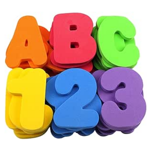 TubTots™ – Educational Bath Shapes for Kids Ages 2+ – ABCs & 123s That Stick