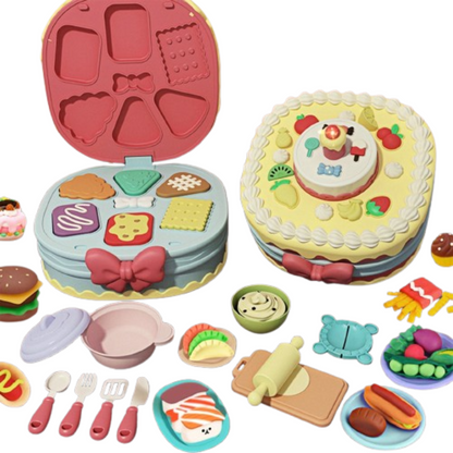 TreatTools™ - Kleurrijke Taart Modelleerset voor kinderen vanaf 3 jaar - Bakken, vormen en fantaseren