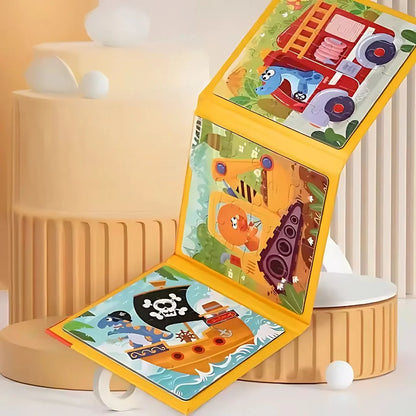 MagniPals – Magnetisch Puzzelboek met Dieren & Voertuigen vanaf 3 Jaar