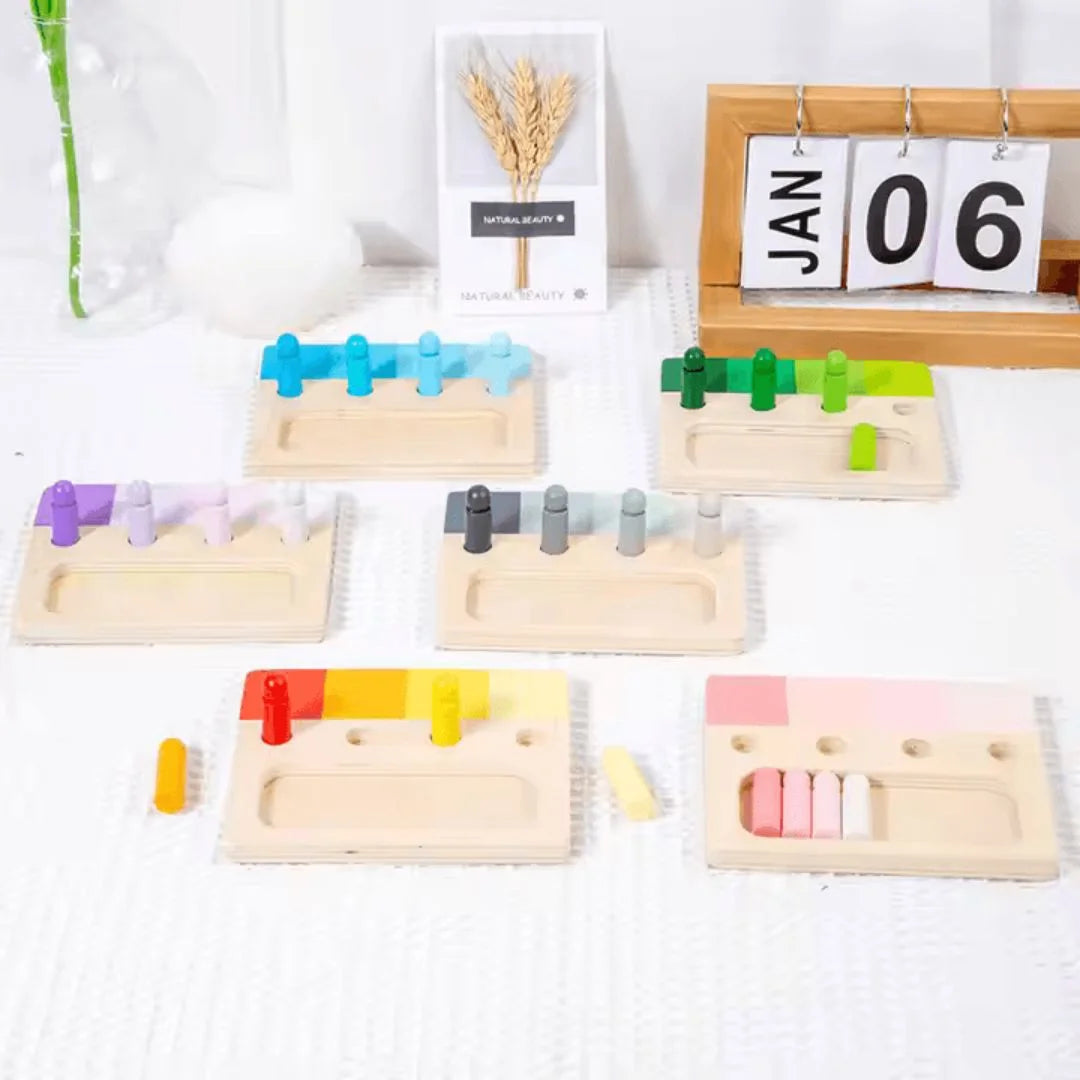 RainbowMatchers™ – Montessori Leerbord Voor Kinderen Vanaf 3 Jaar – Verbetert Fijne Motoriek