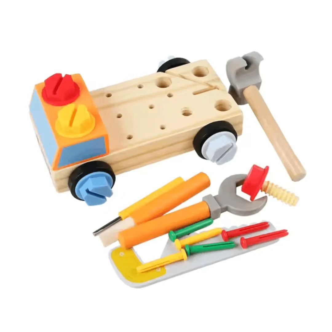 TinyTinker™ – Montessori Houten Schroefbord Voor Kinderen Vanaf 3 Jaar – Verbetert Fijne Motoriek