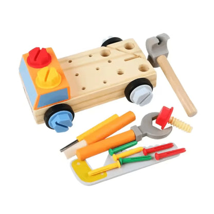 TinyTinker™ – Montessori Houten Schroefbord Voor Kinderen Vanaf 3 Jaar – Verbetert Fijne Motoriek