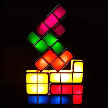 PixelGlow – Stapelbare Tetris Nachtlamp Kinderen 6+