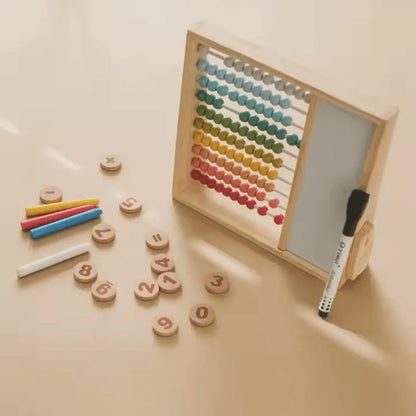 WoodWhiz™ – Houten Telraam Voor Kinderen Leeftijd 3+ – Verbetert Telvaardigheden