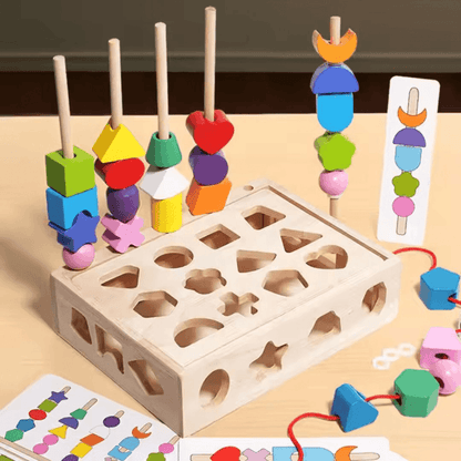 BrightNest™ – Montessori Puzzelset Voor Kinderen Vanaf 3 Jaar – Verbetert Creativiteit En Vaardigheden