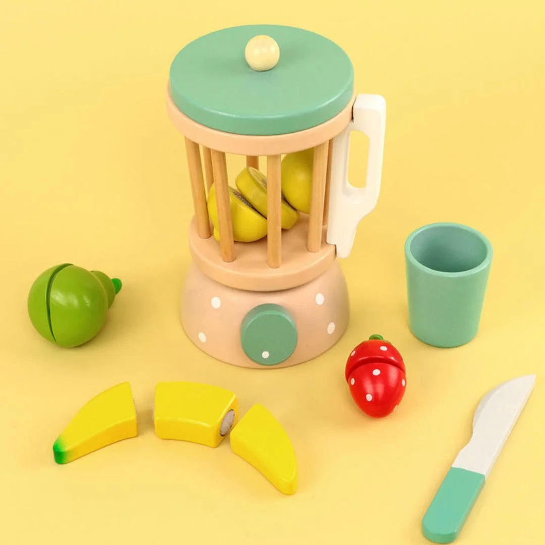 FruitWhirl – Montessori Houten Blender Speelgoed voor Kinderen vanaf 3 Jaar – Stimuleert Gezond Fantasiespel