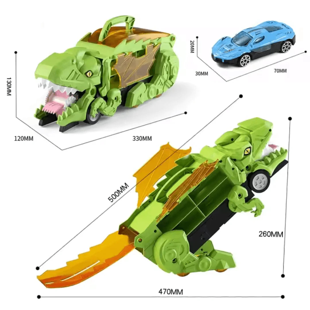 DinoDrive™ – Dinosaurusspeelgoedauto Voor Kinderen Vanaf 3 Jaar – Interactief Spel En Leren