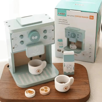 TinyBrew™ – Houten Koffieset Voor Kinderen Vanaf 3 Jaar – Stimuleert Fantasierijk Spel