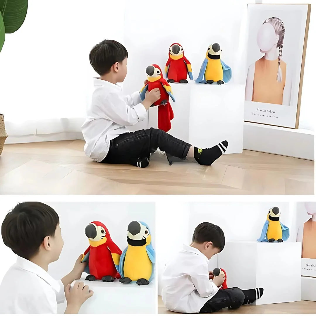 EchoWing™ – Kinderen Interactieve Papegaai vanaf 1 Jaar | Herhalen & Spelen
