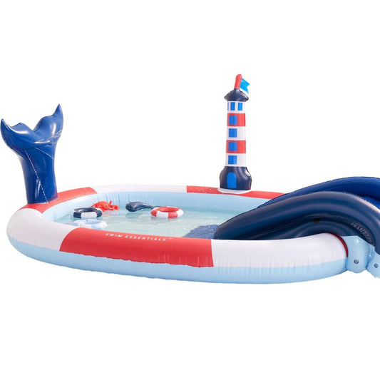 WhaleSplash Opblaasbaar Kinderbad – Buitenspeelplezier – Vanaf 2 Jaar