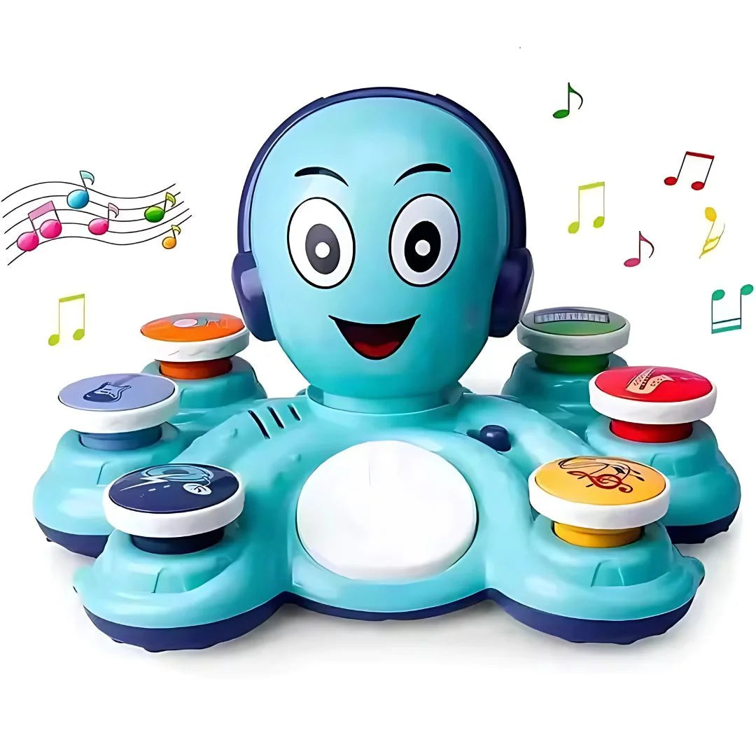 MelodyOcto – Muzikaal Octopus Speelgoed voor Baby’s | Sensoriek & Motoriek