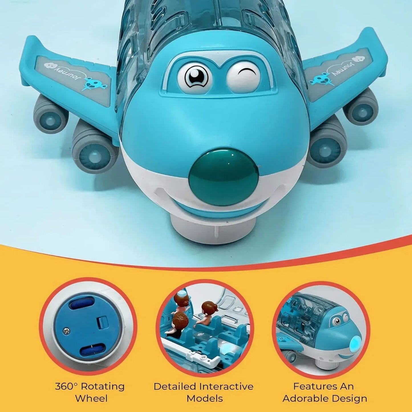 PilotWhiz – Rollend Speelgoedvliegtuig voor Kinderen vanaf 2 Jaar – Stimuleert Fantasierijk Rollenspel & Fijne Motoriek