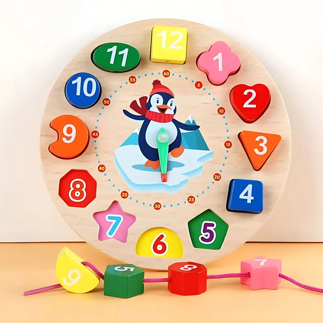 TickTocky™ – Kinderen Houten Leerklok vanaf 3 Jaar | Leren Klokkijken