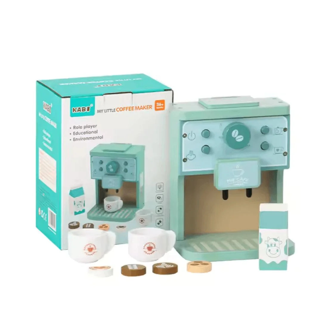 TinyBrew™ – Houten Koffieset Voor Kinderen Vanaf 3 Jaar – Stimuleert Fantasierijk Spel