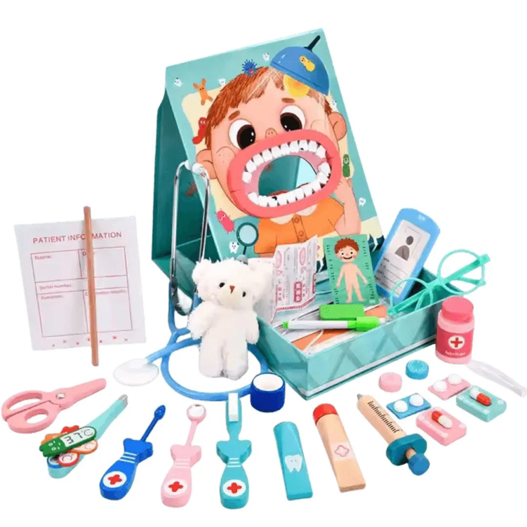 TinyDent™ – Tandarts Speelset Voor Kinderen Vanaf 3 Jaar – Stimuleert Fantasierijk Rollenspel