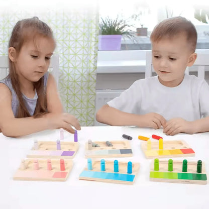 RainbowMatchers™ – Montessori Leerbord Voor Kinderen Vanaf 3 Jaar – Verbetert Fijne Motoriek