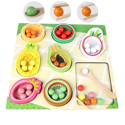 FruityMatch – Houten Fruit Sorteerspel 3+