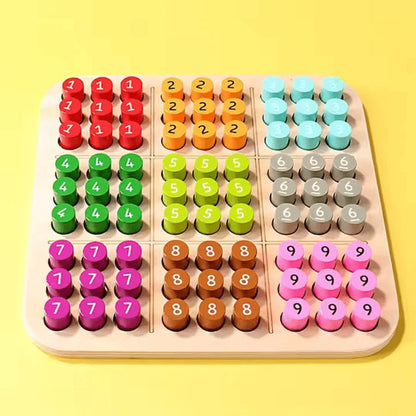 WoodiePlay™ – 3D Houten Sudoku Puzzel Voor Kinderen Vanaf 6 Jaar – Verbetert Probleemoplossende Vaardigheden