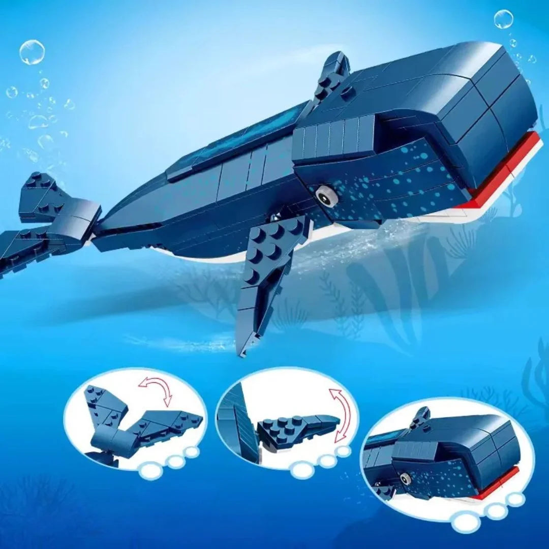 AquaBricks – Oceaan Dieren Bouwstenen Set voor Kinderen vanaf 6 Jaar