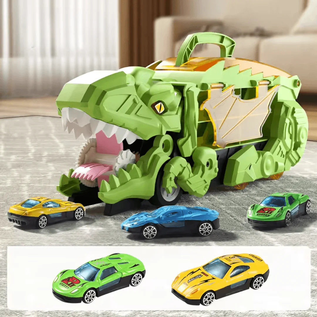 DinoDrive™ – Dinosaurusspeelgoedauto Voor Kinderen Vanaf 3 Jaar – Interactief Spel En Leren