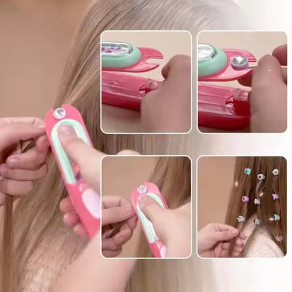 GlamDazzle™ – Haarjuwelenstempel Set voor Kinderen vanaf 6 Jaar