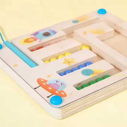 ColorMagnet – Houten Magnetisch Kleuren Sorteer Spel met Patroonkaarten voor Kinderen vanaf 3 Jaar