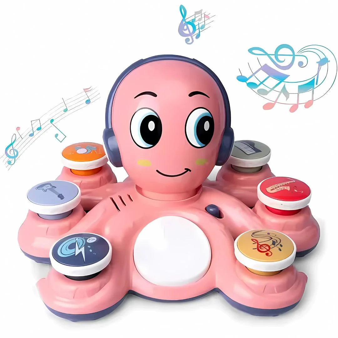 MelodyOcto – Muzikaal Octopus Speelgoed voor Baby’s | Sensoriek & Motoriek