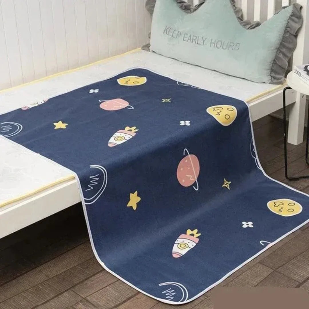 SnugglyNest™ – Waterdichte Verschoonmat Voor Kinderen Leeftijd 0+ – Houdt Bed Droog