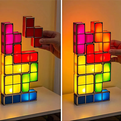 PixelGlow – Stapelbare Tetris Nachtlamp Kinderen 6+