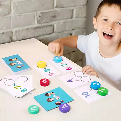 CountCaps Houten Tellen & Reken Fiches – Montessori Leren – Vanaf 4 Jaar