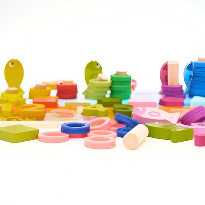 3DPuzzleCraft - 3D Houten Cijferpuzzel Sorteer Montessori-Speelgoed