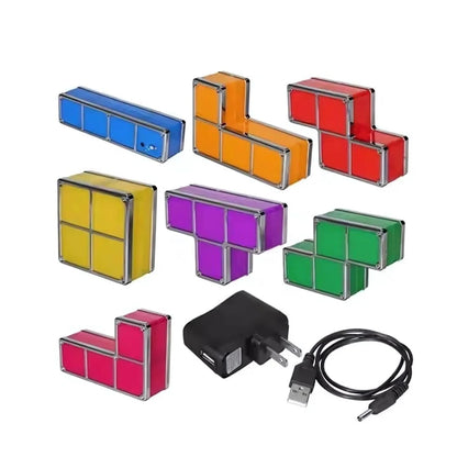 PixelGlow – Stapelbare Tetris Nachtlamp Kinderen 6+