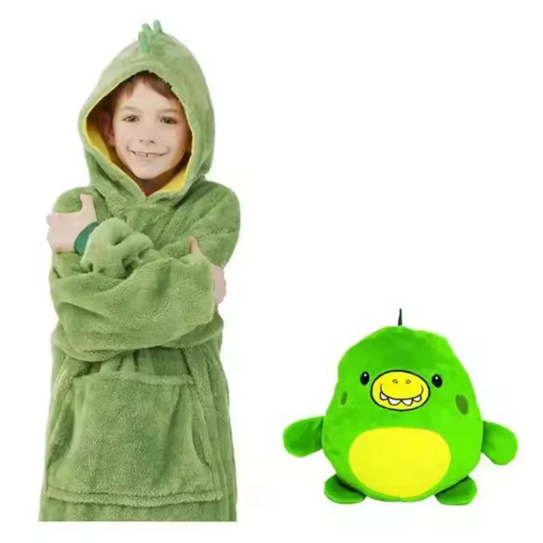 HugHood™ – Transformeerbare Kinderen Hoodie & Knuffel vanaf 3 Jaar | Draag & Knuffel