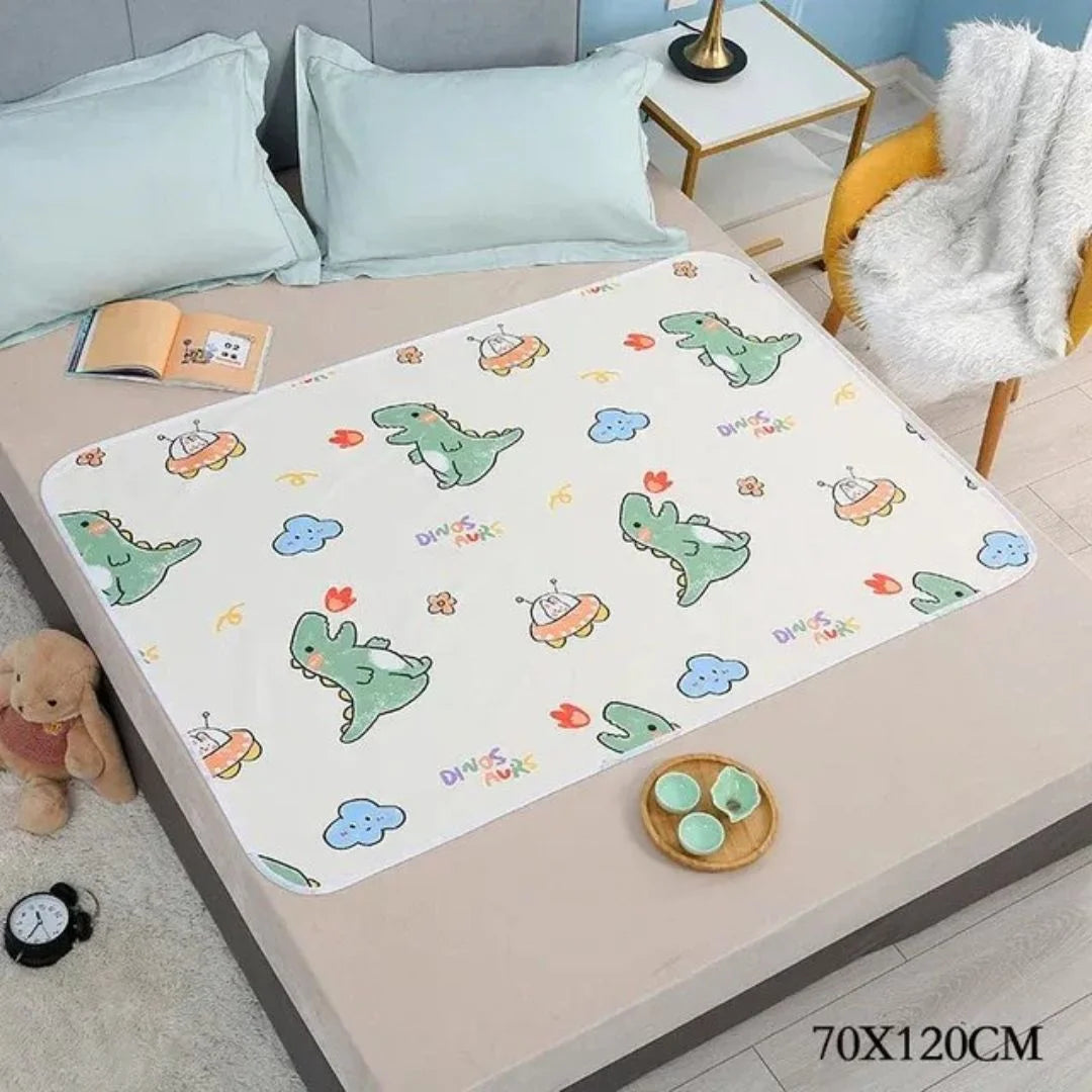 SnugglyNest™ – Waterdichte Verschoonmat Voor Kinderen Leeftijd 0+ – Houdt Bed Droog