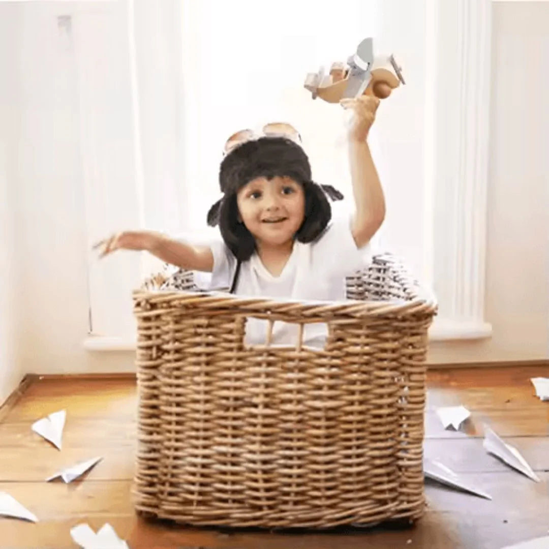 SkyCraft™ – Houten Montessori Vliegtuig Speelgoed voor Kinderen Vanaf 3 Jaar – Verbetert Creativiteit en Motorische Vaardigheden