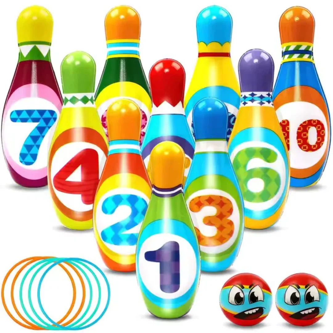 Strikey™ – Kinderen Foam Bowling Set vanaf 3 Jaar | Binnen & Buiten Spel