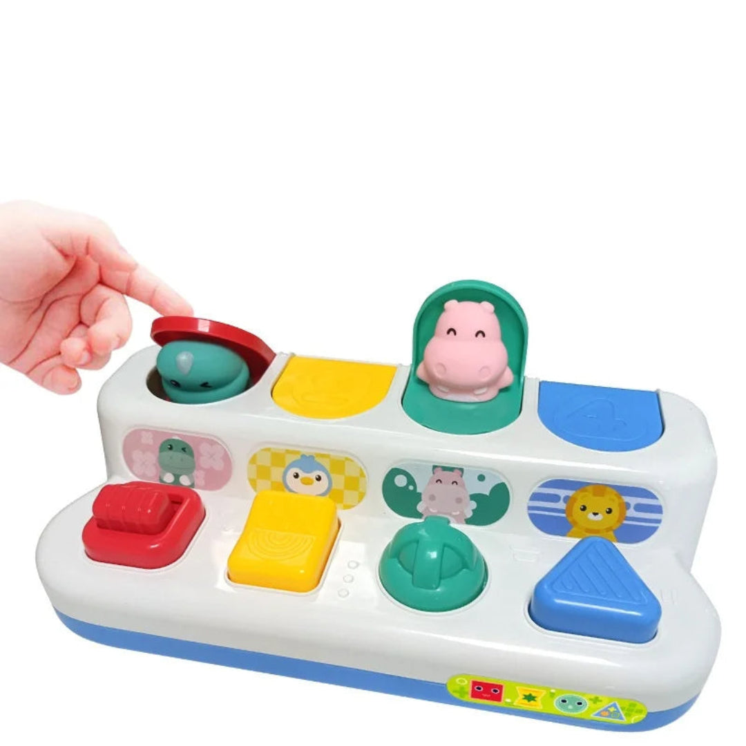 PopPress – Sensorisch Druk & Pop Knoppenspeelbord – Vanaf 6 Maanden