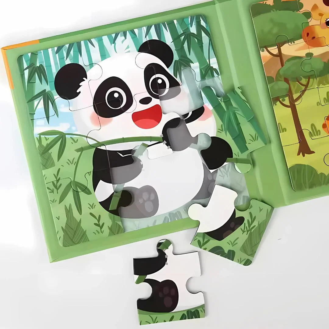 MagniPals – Magnetisch Puzzelboek met Dieren & Voertuigen vanaf 3 Jaar