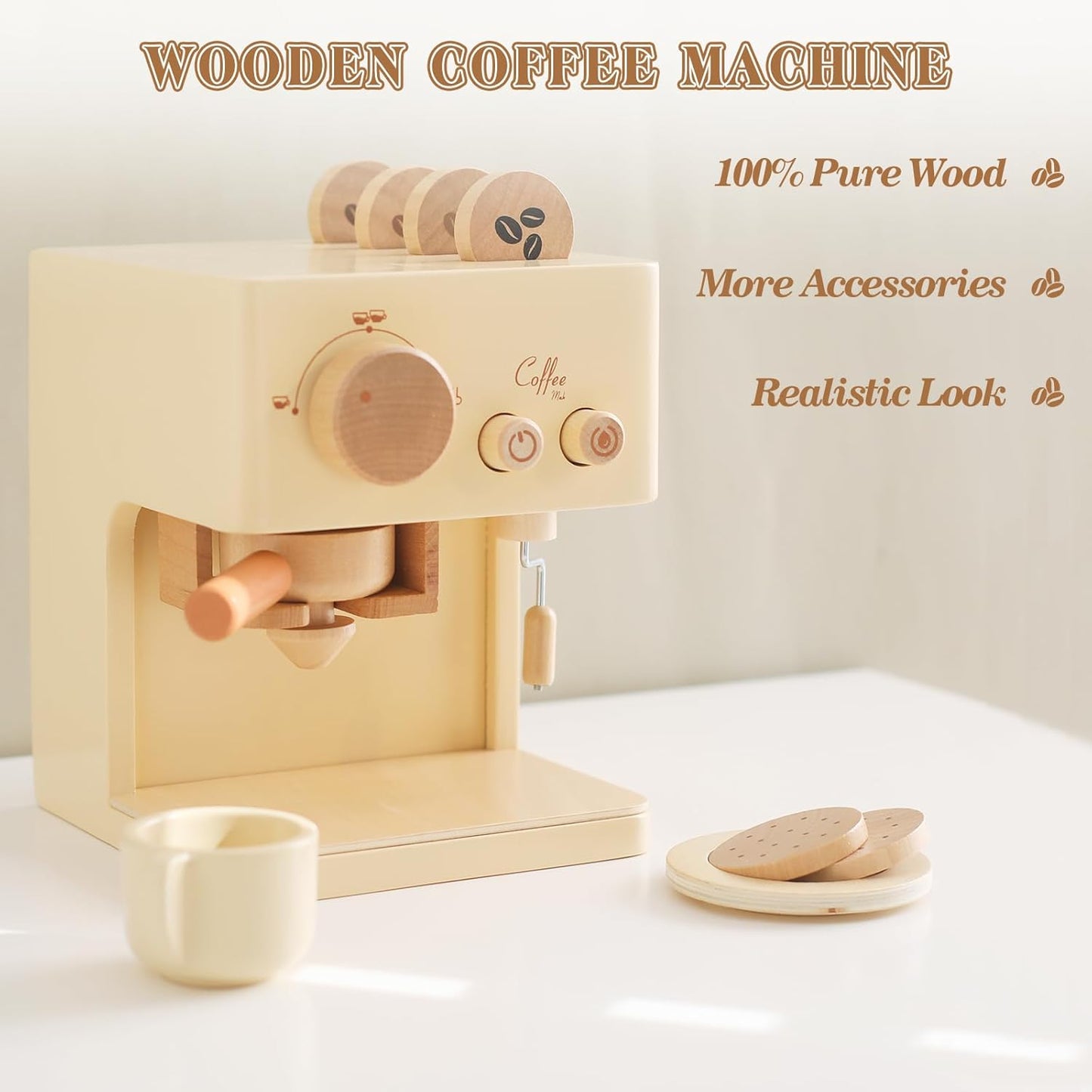 BrewBuddies Houten Koffie & Thee Speelset – Rollenspel – Vanaf 3 Jaar