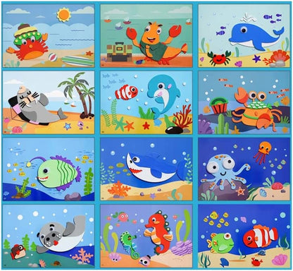 StickerPuzzles - Ambachten Handwerk Puzzel Speelgoed Viltdoek Sticker