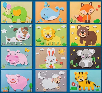StickerPuzzles - Ambachten Handwerk Puzzel Speelgoed Viltdoek Sticker