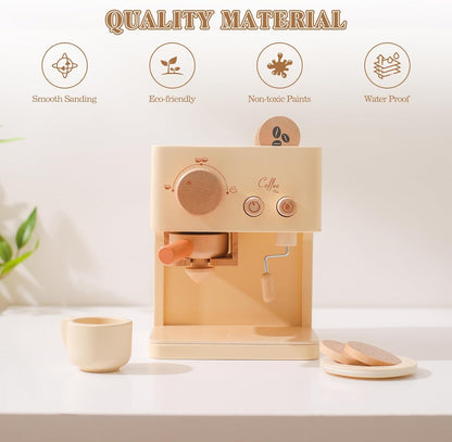 BrewBuddies Houten Koffie & Thee Speelset – Rollenspel – Vanaf 3 Jaar