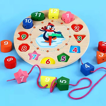 TickTocky™ – Kinderen Houten Leerklok vanaf 3 Jaar | Leren Klokkijken