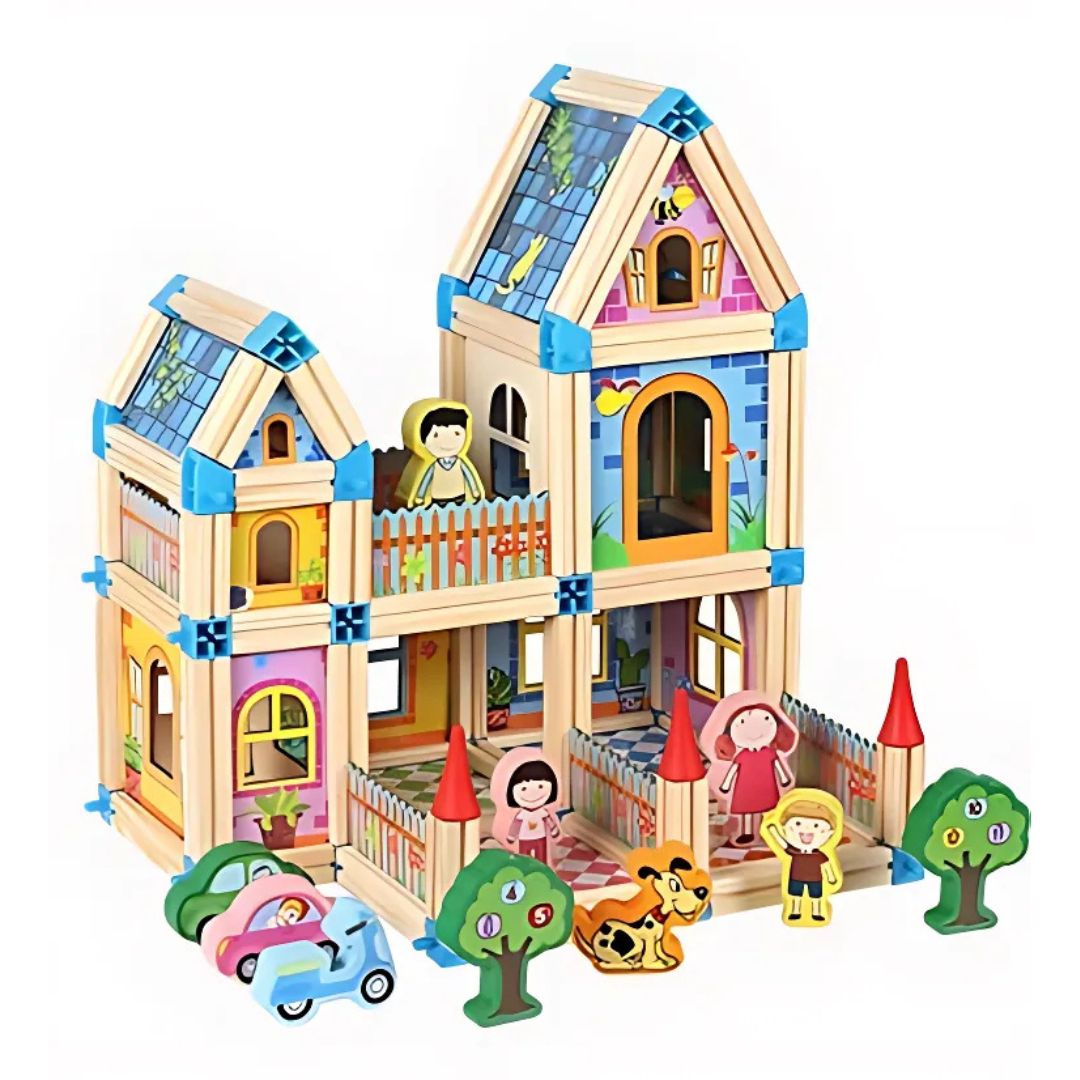 MagicBuild - Creatieve Houten Bouwblokken