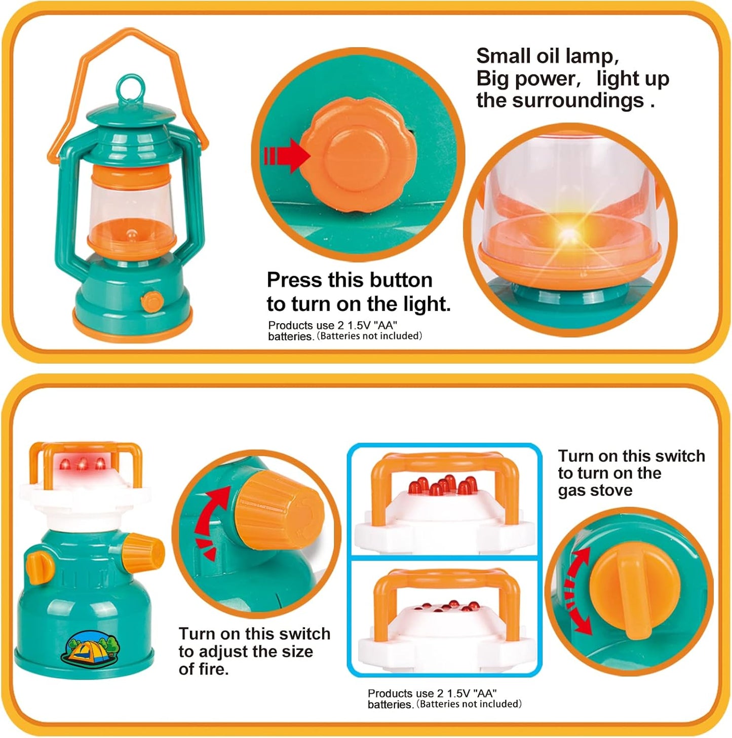 CampsterQuest – Camping Speelset voor Kinderen vanaf 3 Jaar – Stimuleert Rollenspel & Fantasie