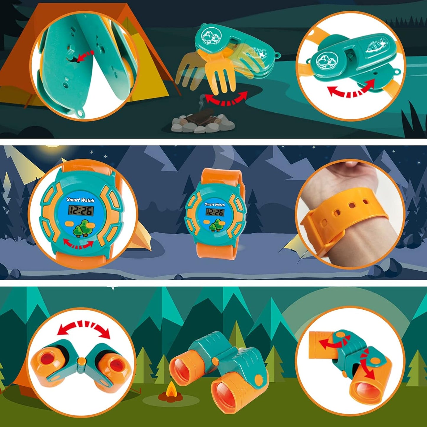 CampsterQuest – Camping Speelset voor Kinderen vanaf 3 Jaar – Stimuleert Rollenspel & Fantasie