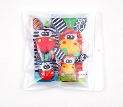 SensoryPlush- Zachte, rammelende sokken en polsbandjes voor vroege verkenning