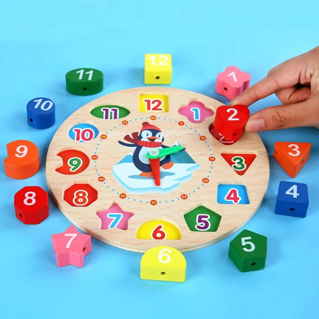 TickTocky™ – Kinderen Houten Leerklok vanaf 3 Jaar | Leren Klokkijken